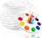 22-Piece Paint Tray Palette Set for Kids – Plastic Palettes with 10 Wells for Acrylic, Oil, Watercolor Painting and DIY Art Projects